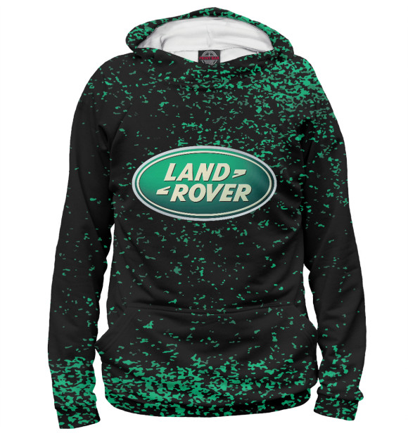 Женское худи с изображением Land Rover цвета Белый