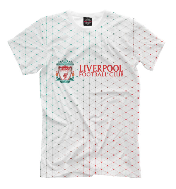 Футболка для мальчиков с изображением Liverpool / Ливерпуль цвета Белый