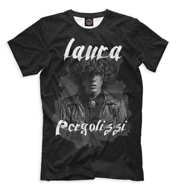 Мужская футболка с изображением Laura Pergolizzi цвета Черный