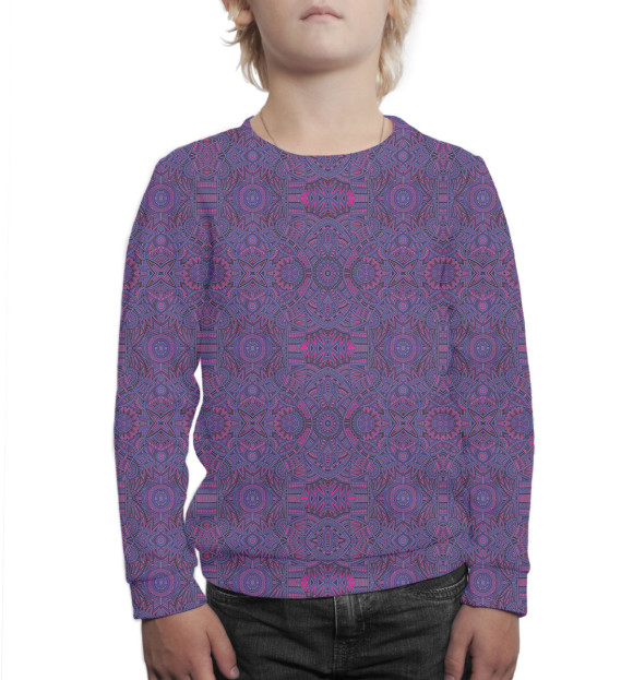 Свитшот для мальчиков с изображением Psychedelic цвета Белый