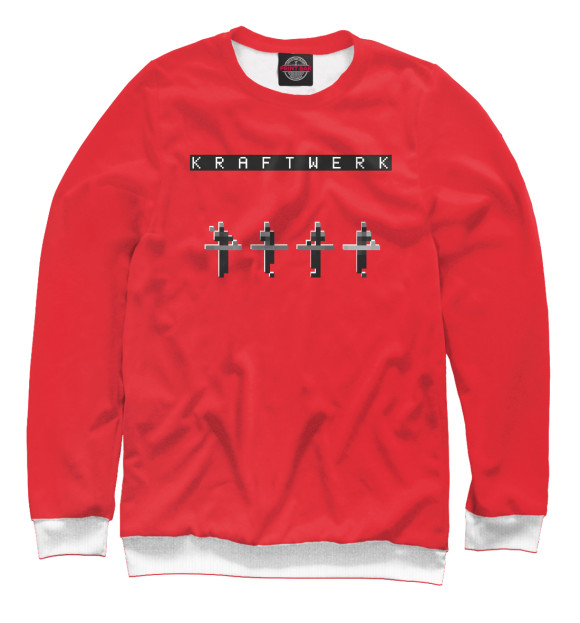 Женский свитшот с изображением Kraftwerk 3D цвета Белый