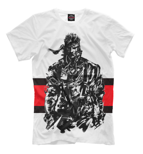 Мужская футболка с изображением Metal Gear цвета Молочно-белый