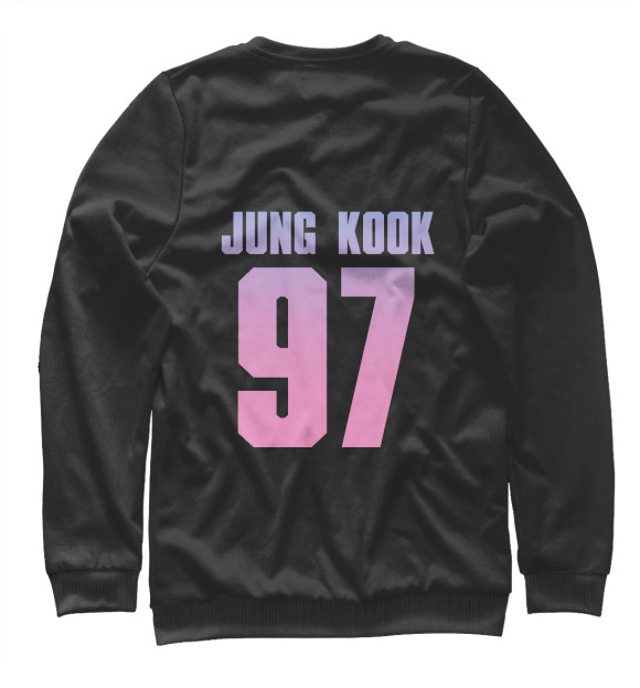 Женский свитшот с изображением BTS Jung Kook цвета Белый