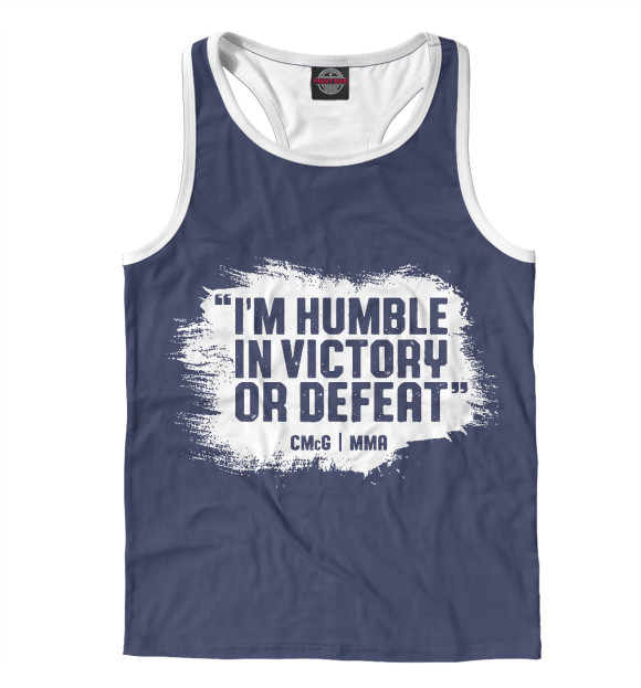 Мужская майка-борцовка с изображением Конор МакГрегор цвета Белый