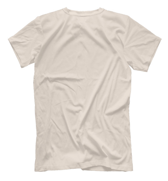 Мужская футболка с изображением Ежик цвета Белый