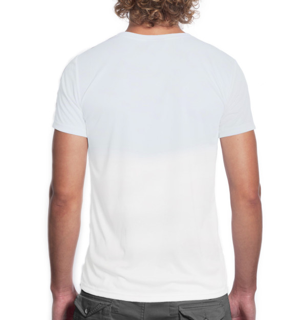 Мужская футболка с изображением Ёжики цвета Белый