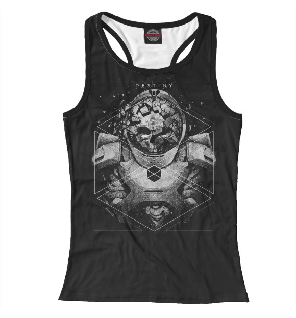 Женская майка-борцовка с притом Dead Titan цвета Белый Женская майка-борцовка с изображением Dead Titan цвета Белый