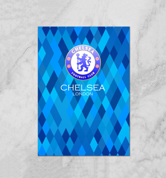 Плакат с изображением Chelsea цвета Белый