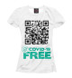 Женская футболка COVID-19 FREE ZONE 1.1