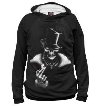 Женское худи Poker skull