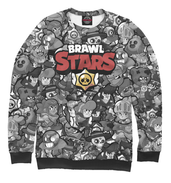 Свитшот для мальчиков с изображением Brawl Stars цвета Белый
