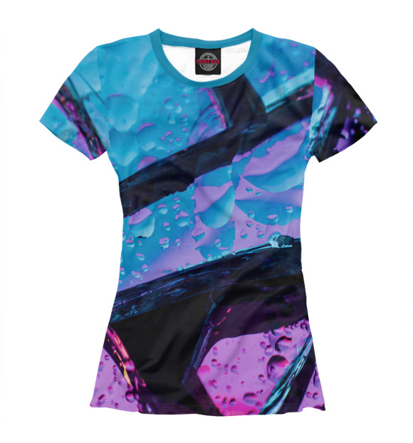 Футболка для девочек с изображением Multicolor цвета Белый