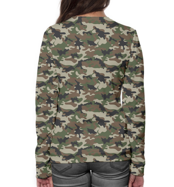 Женский свитшот с изображением Военная разведка цвета Белый