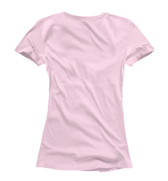 Женская футболка с изображением Нежный череп цвета Белый