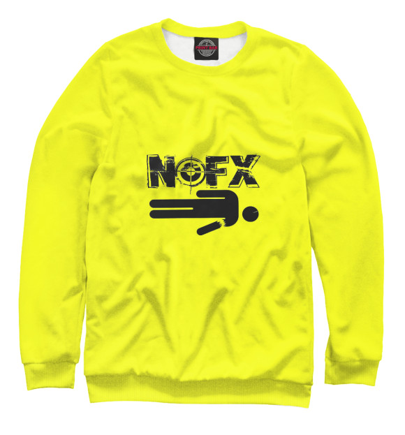 Свитшот для девочек с изображением Nofx цвета Белый