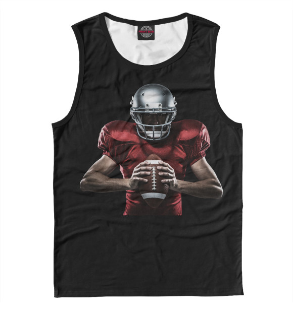 Майка для мальчика с изображением Американский футбол цвета Белый