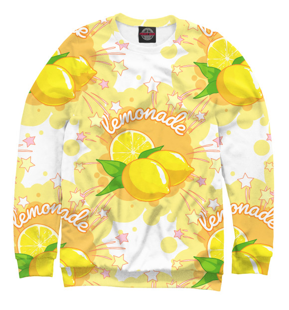 Мужской свитшот с изображением Lemonade цвета Белый