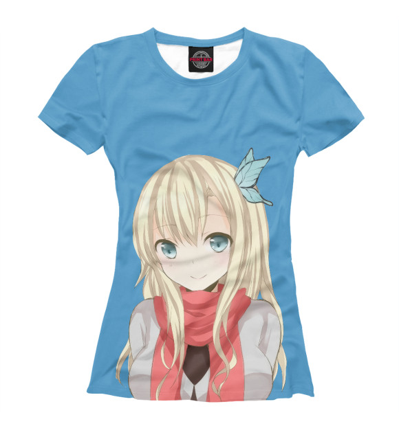 Футболка для девочек с изображением У меня мало друзей цвета Белый