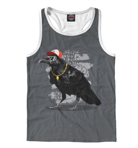 

Майки борцовки Print Bar, Белый, Hip-hop raven