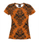 Женская футболка Hallowen Orange Texture