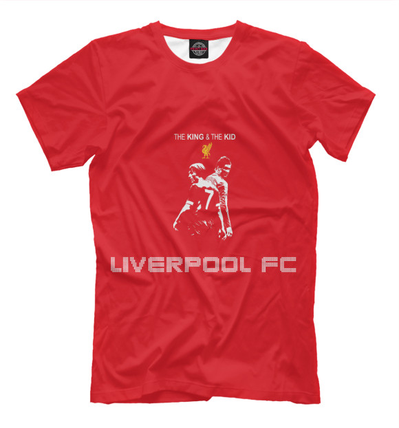 Футболка для мальчиков с изображением FC Liverpool цвета Темно-розовый
