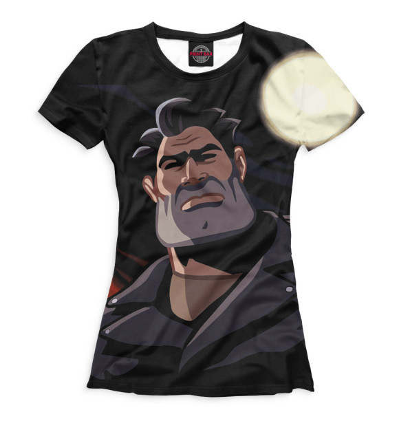 Женская футболка с изображением Full Throttle цвета Белый