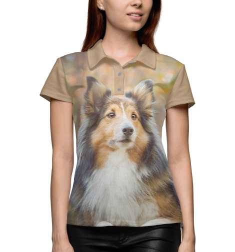 

Поло Print Bar, Белый, Колли