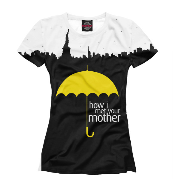 Женская футболка с изображением How I Met your Mother цвета Белый