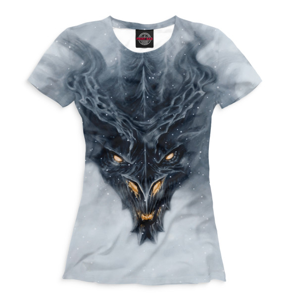 Женская футболка с изображением Алдуин цвета Белый