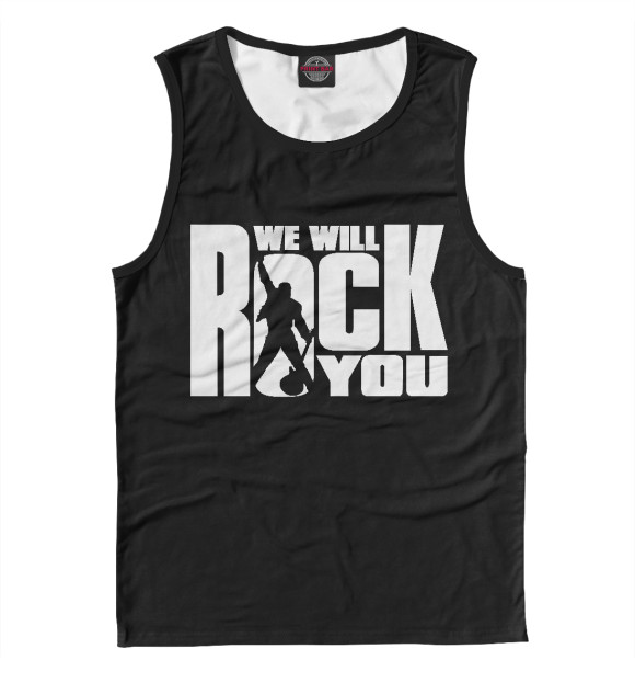 Майка для мальчика с изображением We Will Rock You цвета Р‘РµР»С‹Р№