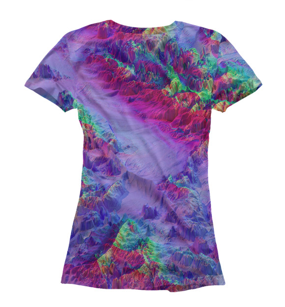 Футболка для девочек с изображением Illusion color цвета Белый