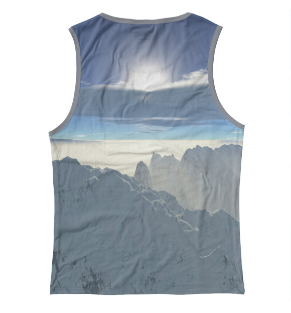 Майка для девочки с изображением Mountains цвета Белый