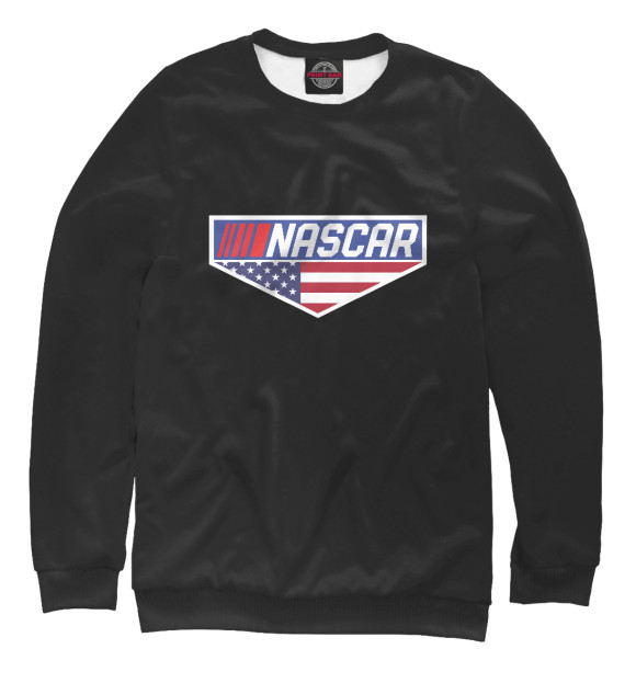 Женский свитшот с изображением NASCAR цвета Белый