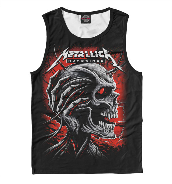 Майка для мальчика с изображением Metallica цвета Белый