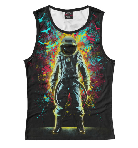 

Майки Print Bar, Белый, Космонавт