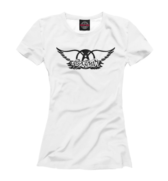 Футболка для девочек с изображением Aerosmith цвета Белый