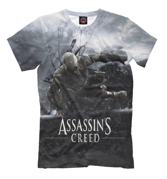 Футболка для мальчиков с изображением Assassin’s Creed цвета Молочно-белый