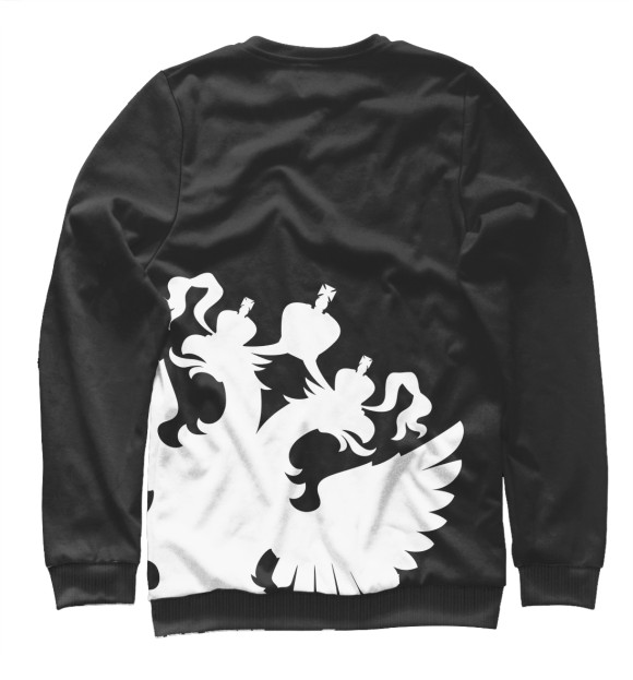 Мужской свитшот с изображением Russia Black&White Collection цвета Белый