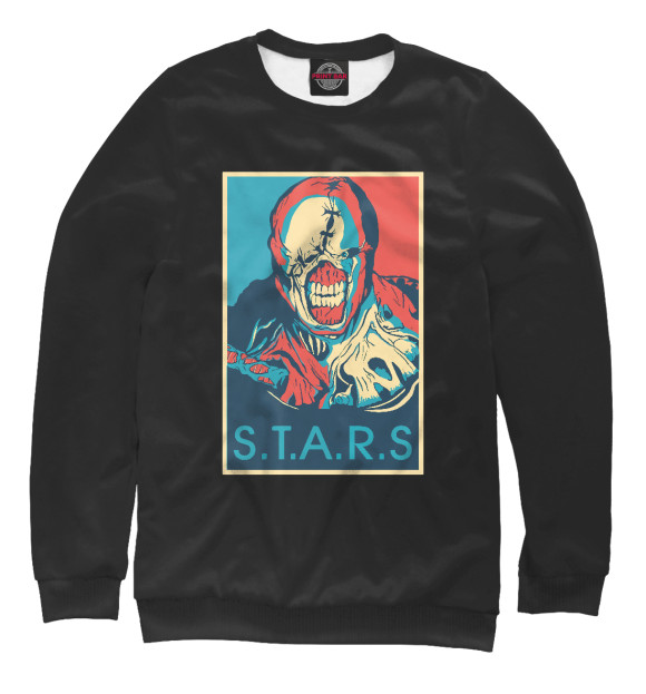 Свитшот для девочек с изображением Nemesis STARS цвета Белый