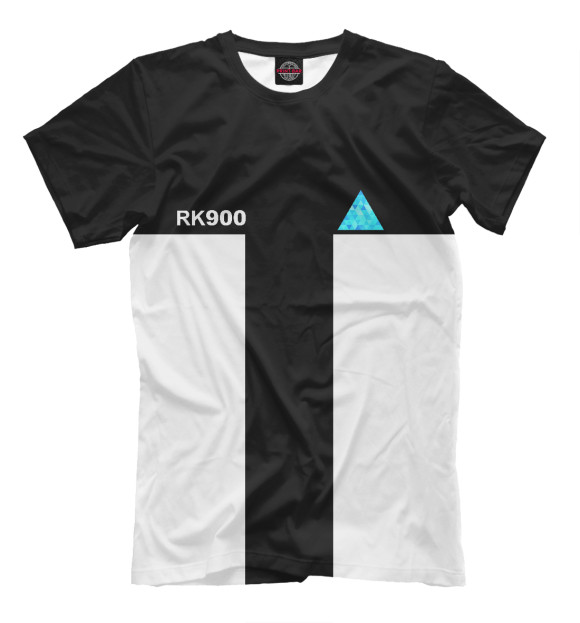Мужская футболка с изображением Detroit RK 900 цвета Черный