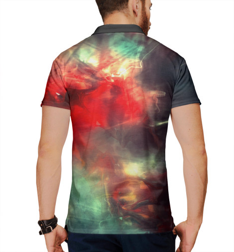 

Поло Print Bar, Белый, Dye color