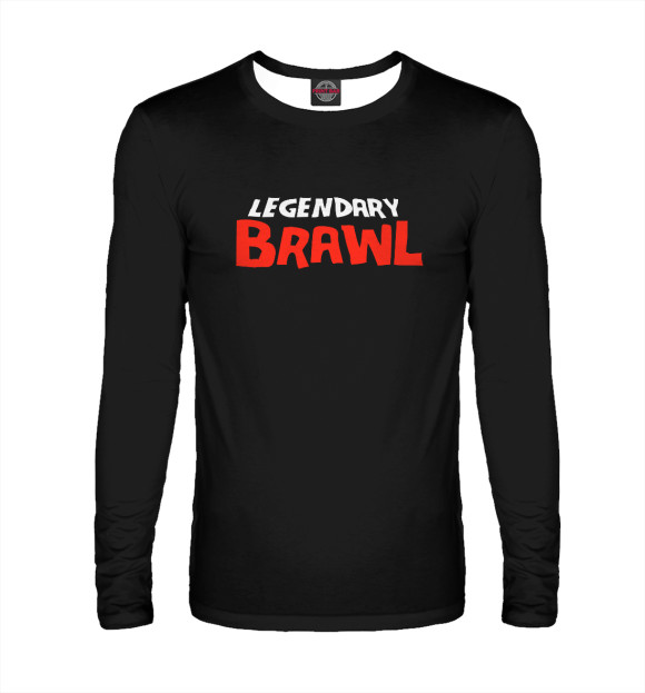 Мужской лонгслив с изображением Legendary Brawl цвета Белый