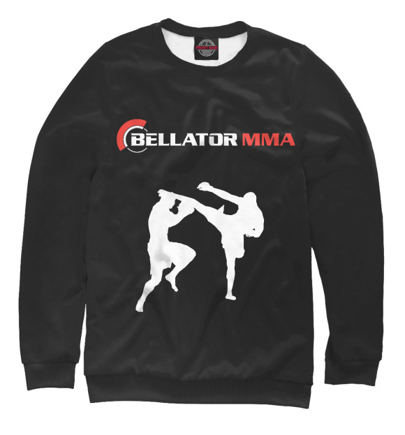 Свитшот для девочек с изображением MMA цвета Белый