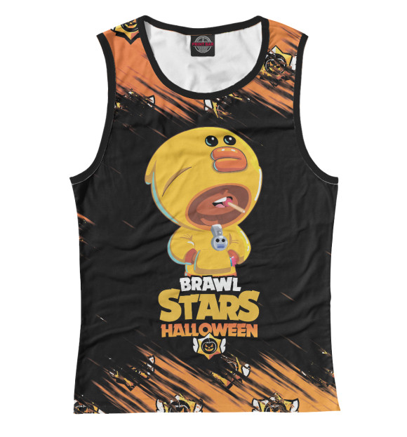 Женская майка с изображением Brawl Stars цвета Белый