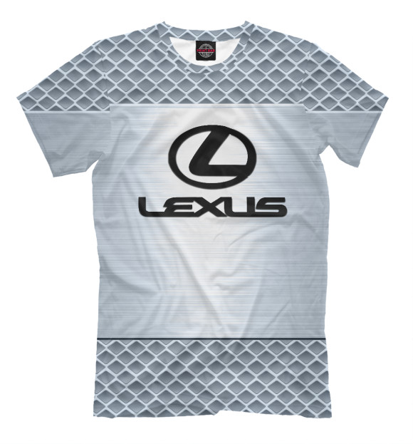Мужская футболка с изображением Lexus цвета Серый