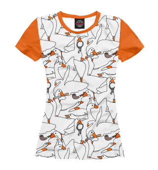 Женская футболка Untitled Goose Game