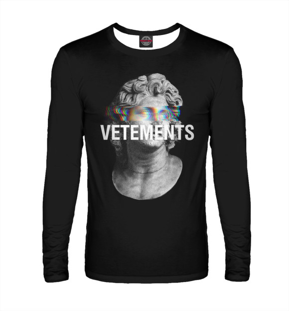 Мужской лонгслив с изображением Vetements цвета Белый