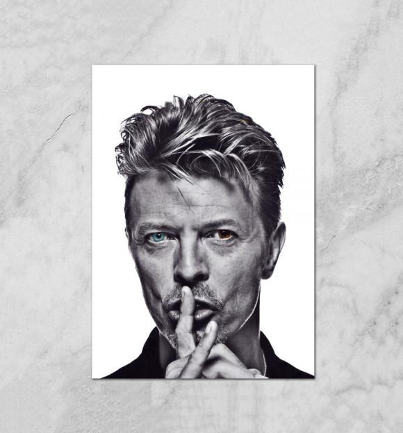 Плакат с изображением David Bowie цвета Белый