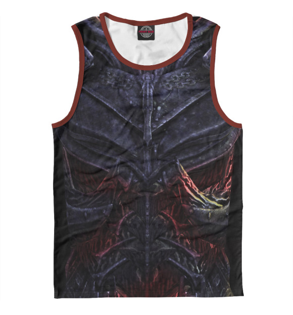 Майка для мальчика с притом Daedric Armor цвета Белый Майка для мальчика с изображением Daedric Armor цвета Белый