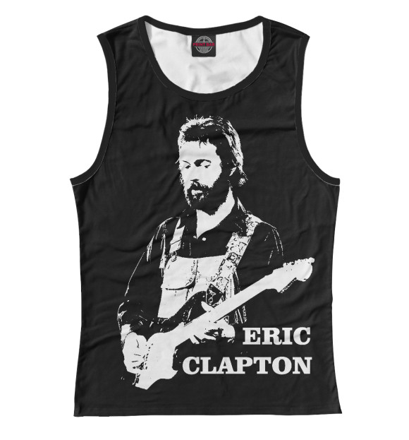 Майка для девочки с изображением ERIC CLAPTON цвета Белый
